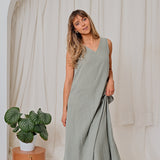 Foxa Maxi Dress - Sauge
