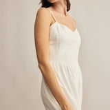 Citadelle Maxi Dress - Blanc